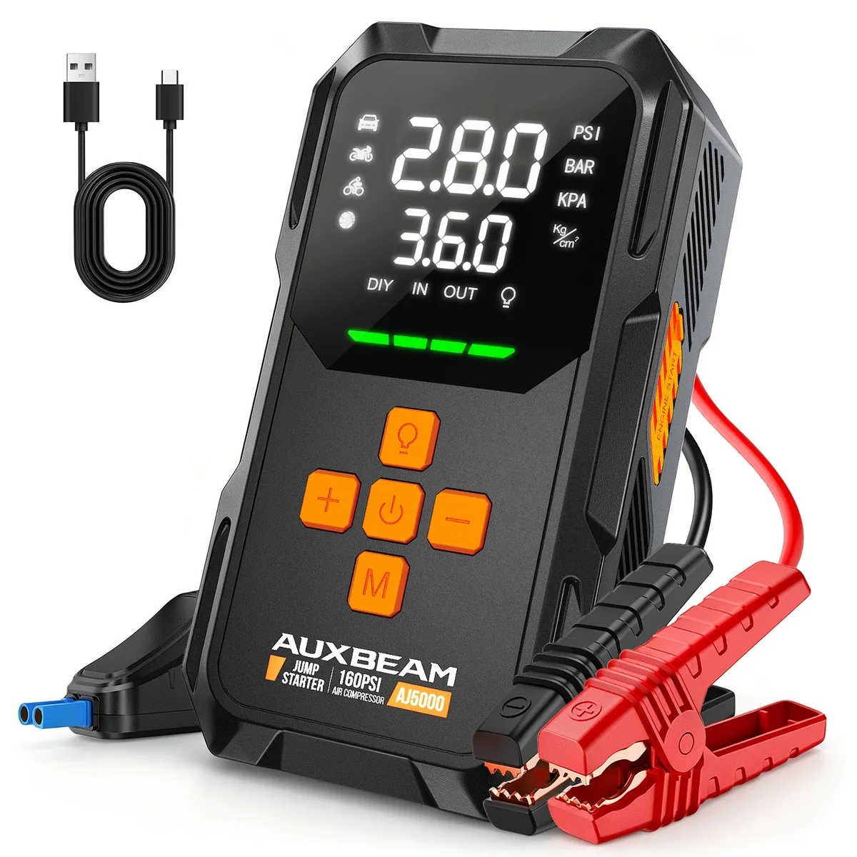 Auxbeam AJ5000 Jump Starter & Inflator